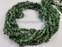 Emerald Smooth Rough Nugget Beads